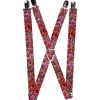 Suspenders - 1.0" - Born to Blossom CLOSE-UP Pink