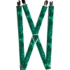 Suspenders - 1.0" - Cali Bear/Palm Trees/Geometric Green