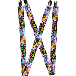 Suspenders - 1.0" - Cali Bear/CALI Graffiti/Pot Leaves Black/Multi Color