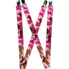 Suspenders - 1.0" - Camo Pink