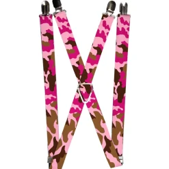 Suspenders - 1.0" - Camo Pink