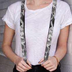 Suspenders - 1.0" - Camo White