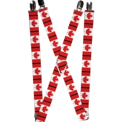 Suspenders - 1.0" - Canada Flags