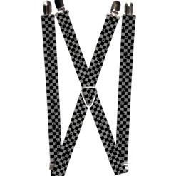 Suspenders - 1.0" - Checker Weathered Black/Gray