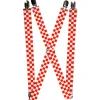 Suspenders - 1.0" - Checker Red/White