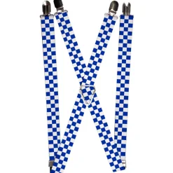 Suspenders - 1.0" - Checker BlueKU/White