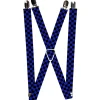 Suspenders - 1.0" - Checker Black/Neon Blue