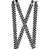 Suspenders - 1.0" - Checker Weathered2 Black/White