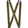 Suspenders - 1.0" - Checker Weathered Black/Yellow