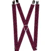 Suspenders - 1.0" - Checker Weathered Black/Neon Pink