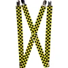 Suspenders - 1.0" - Checker Black/Neon Yellow