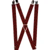 Suspenders - 1.0" - Checker Weathered Black/Red