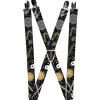 Suspenders - 1.0" - Classic Teenage Mutant Ninja Turtles Gear Elements Black Gray Turtle Shell