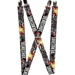 Suspenders - 1.0" - DEADSHOT Face Pose Targets Bullets
