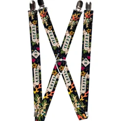 Suspenders - 1.0" - Death or Glory Black