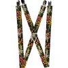 Suspenders - 1.0" - Death or Glory CLOSE-UP Black