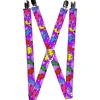 Suspenders - 1.0" - Dinosaur Cartoon