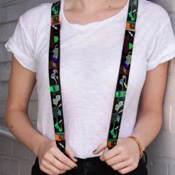 Suspenders - 1.0" - Eighties Arcade Black