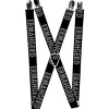 Suspenders - 1.0" - ERMAHGERD! Black/Gray