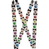 Suspenders - 1.0" - Eyeballs Black/Multi Color