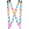 Suspenders - 1.0" - Falling Stars White/Multi Color