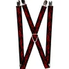 Suspenders - 1.0" - Flame Red