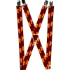 Suspenders - 1.0" - Flip Flops Burgundy/Orange