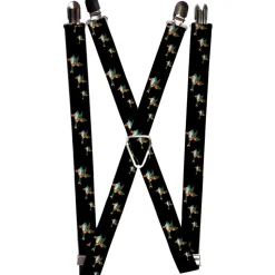Suspenders - 1.0" - Flying Mallards Black