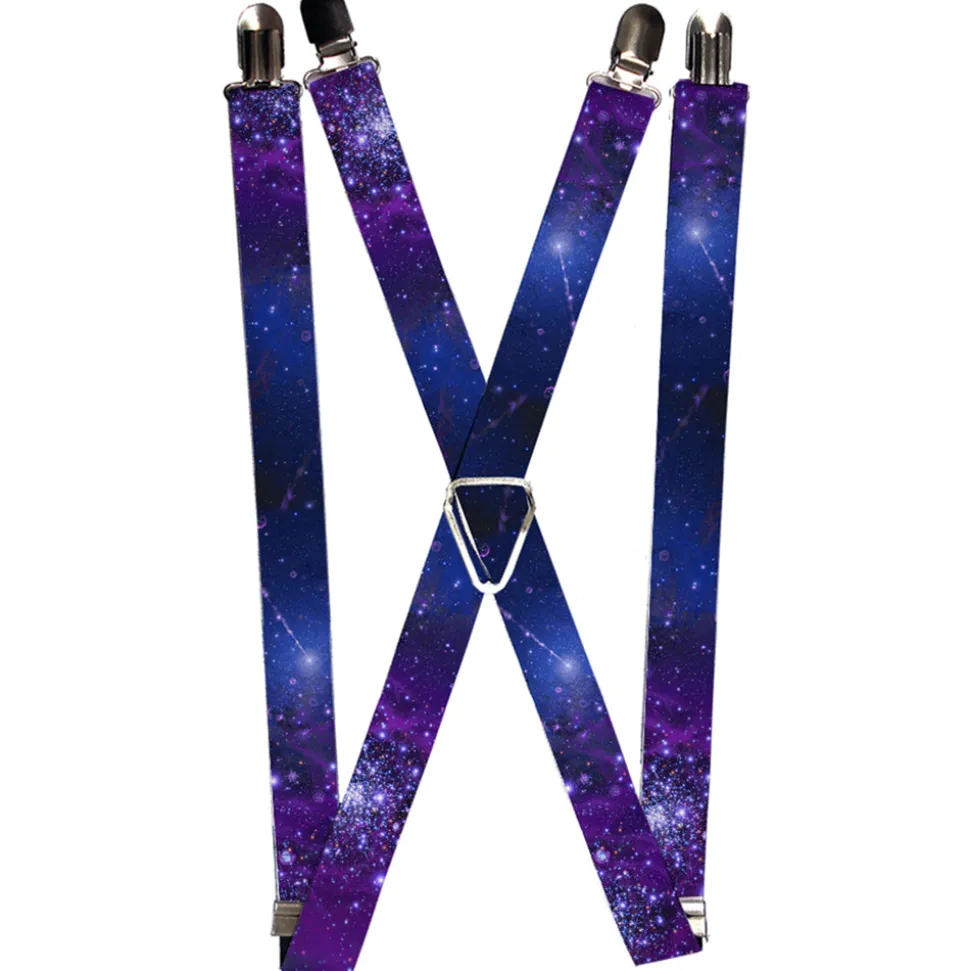 Suspenders - 1.0" - Galaxy Blues Purples
