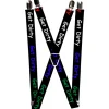 Suspenders - 1.0" - GET DIRTY Black/White/Blue/Green/Red
