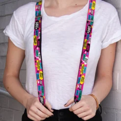 Suspenders - 1.0" - Girls Rule Bubbles