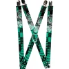 Suspenders - 1.0" - Grunge Chaos Green