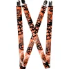 Suspenders - 1.0" - Grunge Gears Orange