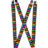 Suspenders - 1.0" - Gummy Bears Black/Multi Color