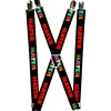 Suspenders - 1.0" - HATER Black/Red/Rainbow Fade