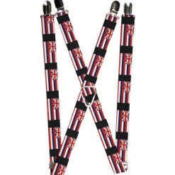 Suspenders - 1.0" - Hawaii Flags