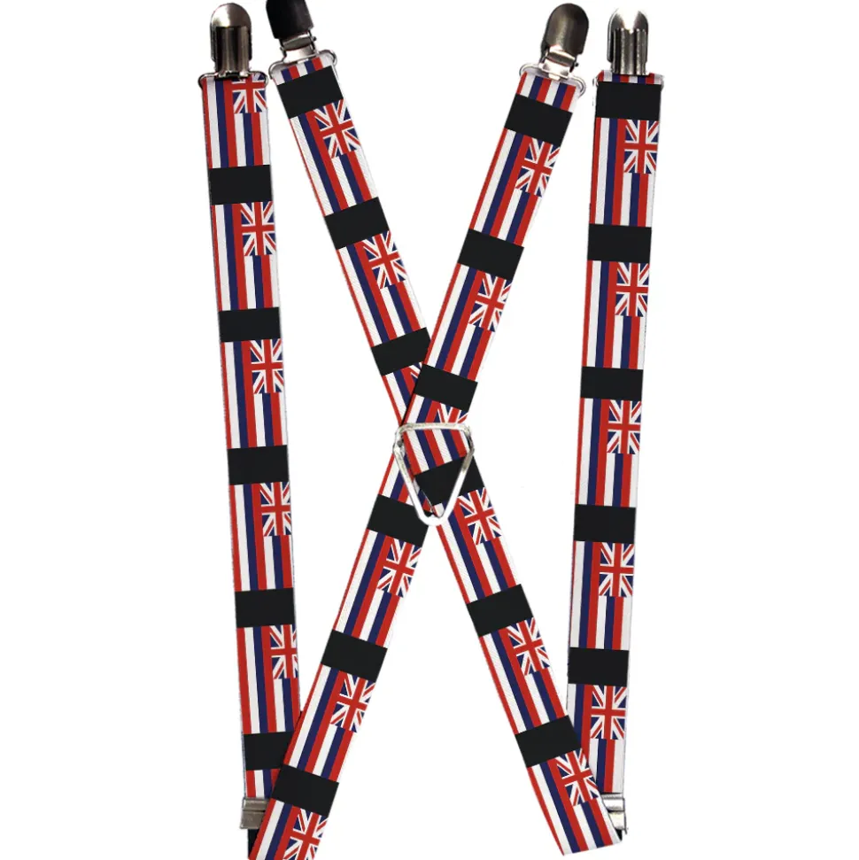 Suspenders - 1.0" - Hawaii Flags