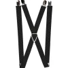 Suspenders - 1.0" - Herringbone Black/Gray