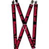 Suspenders - 1.0" - HMMM, I DON'T THINK SO! Black/Pink