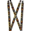 Suspenders - 1.0" - Hot Rod w/Flames