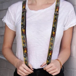 Suspenders - 1.0" - Hot Rod w/Flames