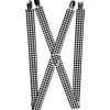 Suspenders - 1.0" - Houndstooth Black/White
