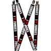 Suspenders - 1.0" - I "HEART" ZOMBIES Black/White/Red Splatter