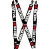 Suspenders - 1.0" - I "Heart" HATERS Black/White/Red