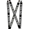 Suspenders - 1.0" - IN YOUR FACE Black/White