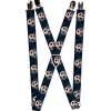Suspenders - 1.0" - Jack 4-Expressions Black-Grays Fade