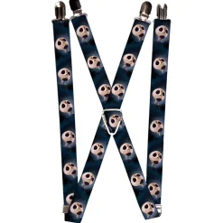 Suspenders - 1.0" - Jack 4-Expressions Black-Grays Fade