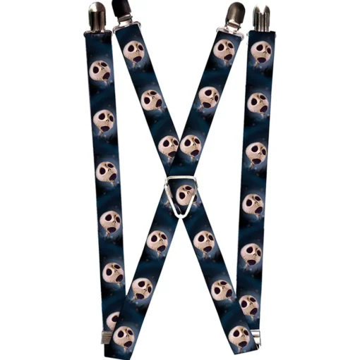Suspenders - 1.0" - Jack 4-Expressions Black-Grays Fade