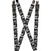 Suspenders - 1.0" - Joker The Killing Joke Holding Head Pose HAHAHA Repeat White Black