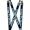 Suspenders - 1.0" - LIVING THE DREAM/Clouds Black/Blue/White